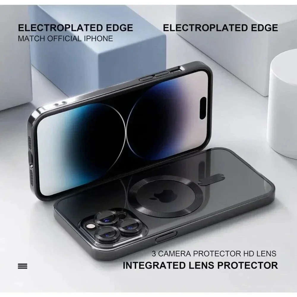 Misea Magnetic Clear Case For iPhone 14 Pro‎ Max Case Compatible With MagSafe
